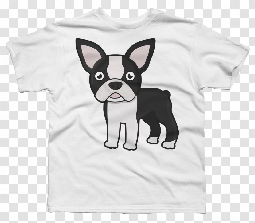 Boston Terrier T-shirt Hoodie French Bulldog - Black Transparent PNG
