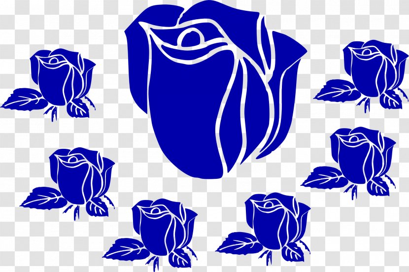 Blue Rose Flower Clip Art - Logo - Flowers Transparent PNG