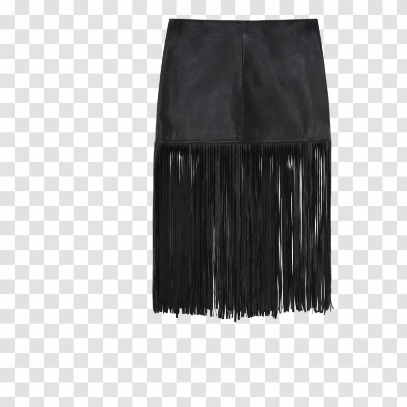 Skirt Black M - Festive Fringe Material Transparent PNG
