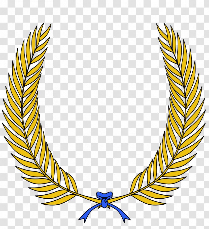 Coat Of Arms Crest Ornamenti Esteriori Dello Scudo Blazon Laurel Wreath - Feather - Orn Transparent PNG