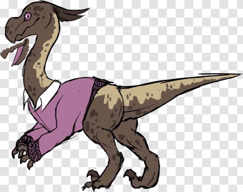 Velociraptor Tyrannosaurus Clip Art Fauna Animal - Mythical Creature - Chalk Box Transparent PNG