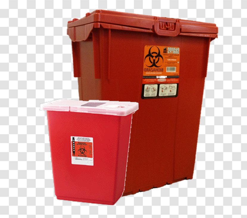 Sharps Waste Medical Rubbish Bins & Paper Baskets Biological Hazard Management - Container Transparent PNG