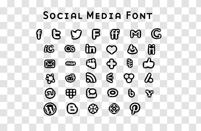 Social Media Font Awesome - Number - Black Transparent PNG