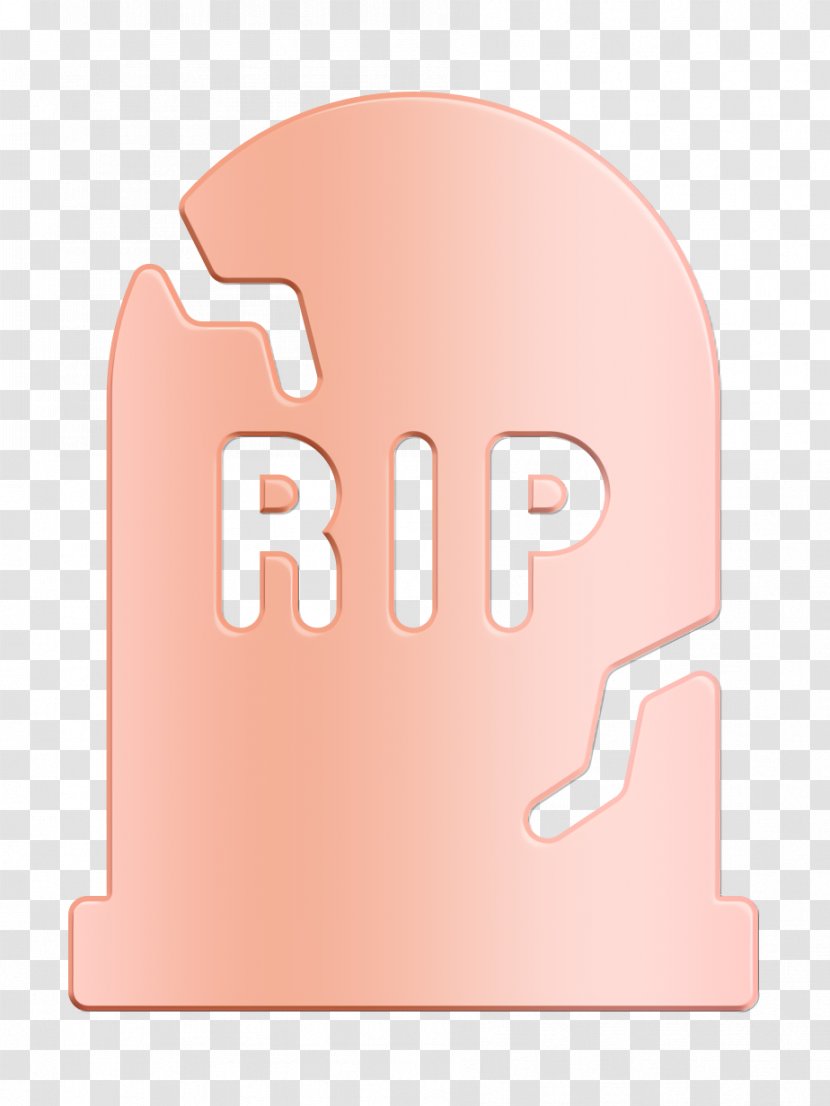 Cemetery Icon Halloween - Pink - Peach Logo Transparent PNG