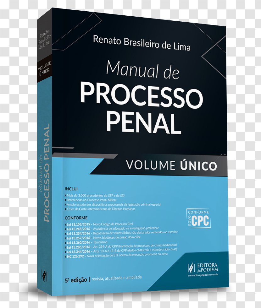 Manual De Processo Penal - Brand - Volume Unico Direito Processual CivilVolume MANUAL DE DIREITO PENALPARTE GERAL Criminal LawPENAL Transparent PNG