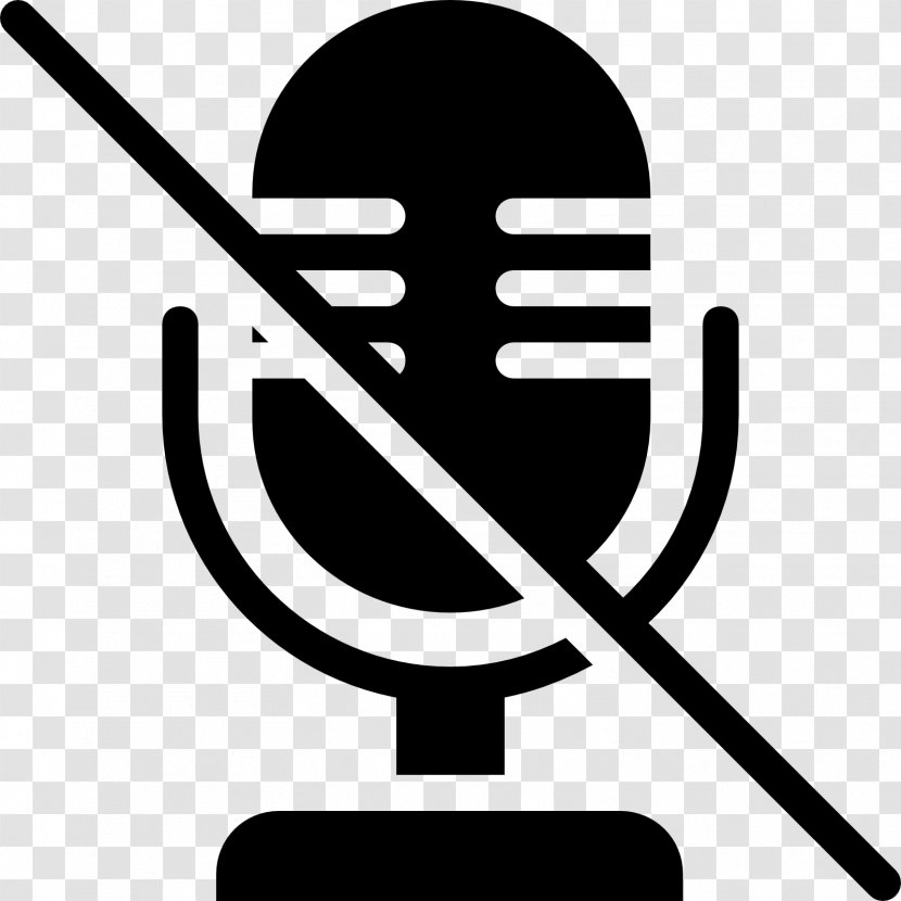 Microphone Sound Clip Art - Black And White - Clipart Transparent PNG