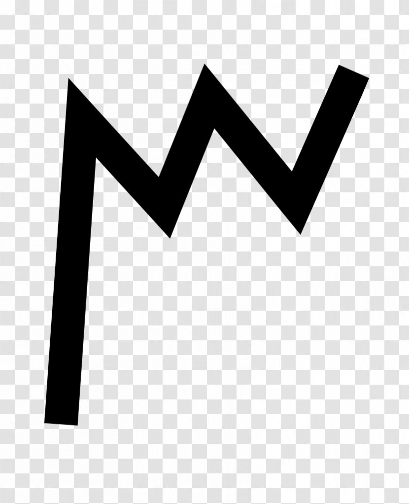 Logo Line Brand Angle - Black M Transparent PNG