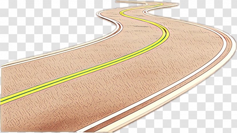 Yellow Race Track Longboard Sport Venue Beige - Road Transparent PNG