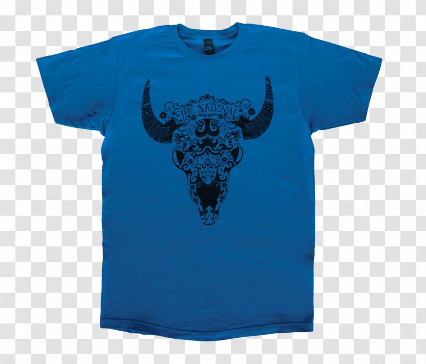 T-shirt Aqua Electric Blue Cobalt - Bison Transparent PNG