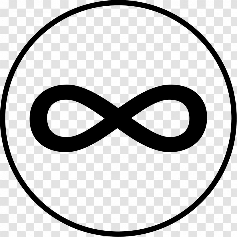 Infinity Symbol Circle Clip Art - Black Transparent PNG