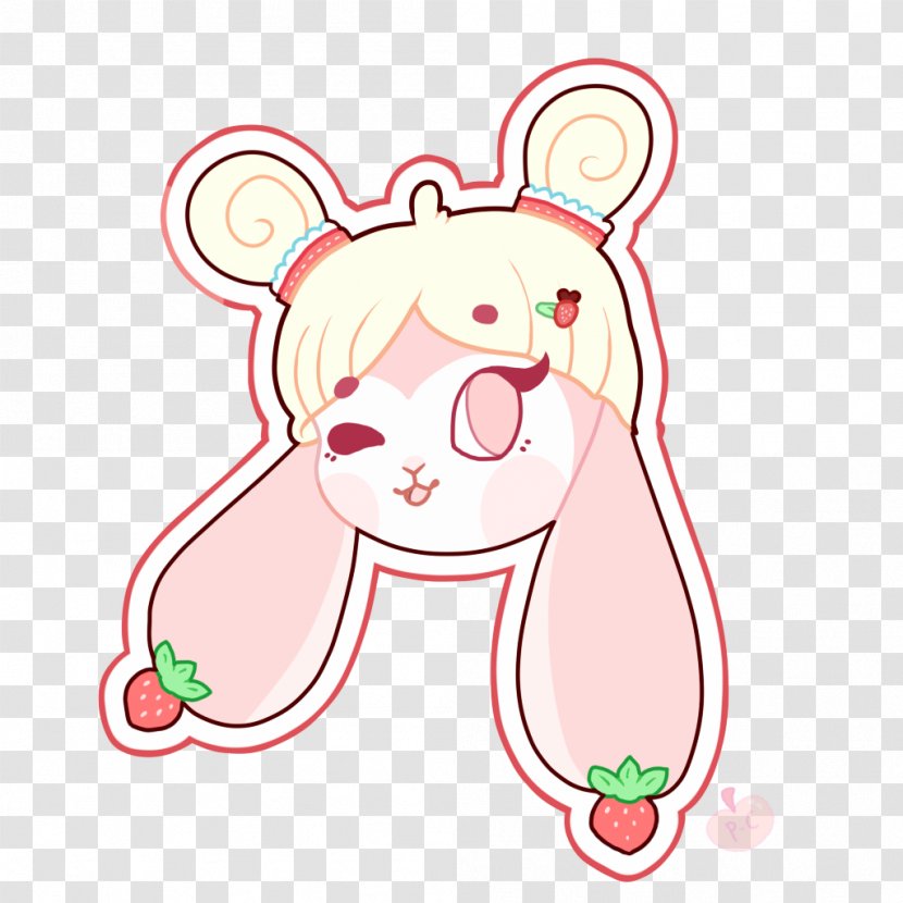 Work Of Art Ear Clip - Cartoon - Sticker Peach Transparent PNG