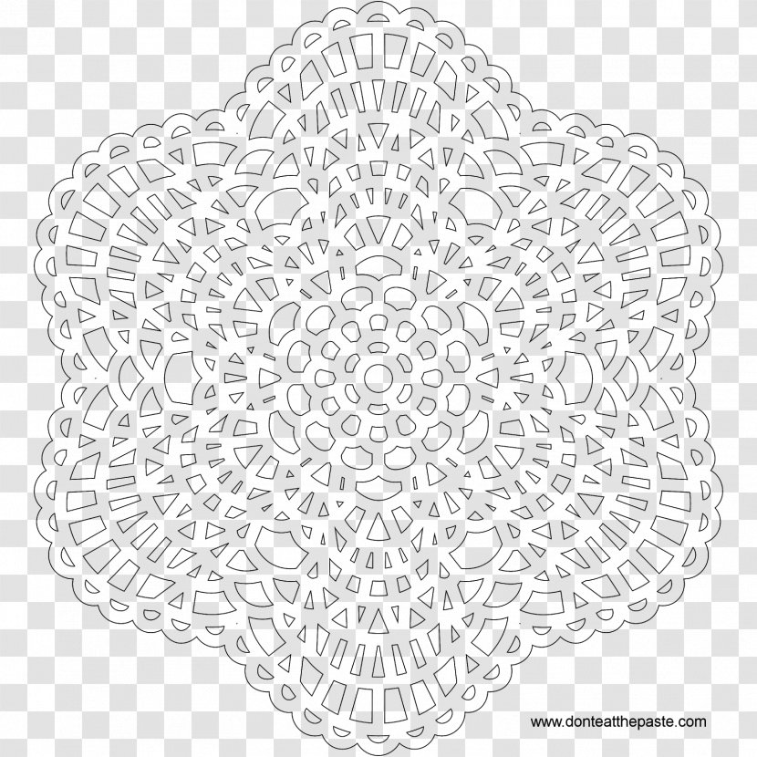 Mandala Coloring Book Child Drawing Doily - Pattern Transparent PNG