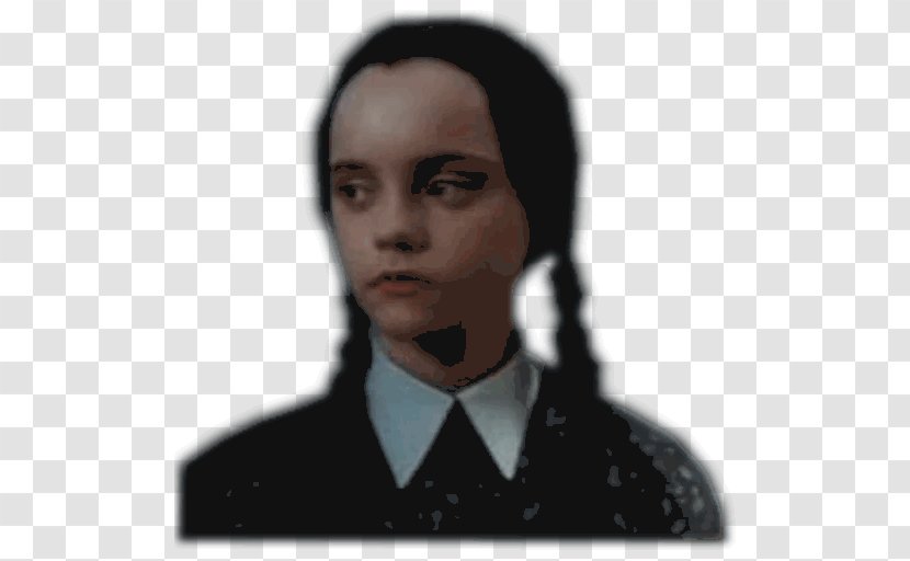 Wednesday Addams Telegram Sticker Charles Portrait Transparent PNG