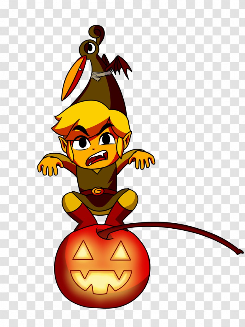 Pumpkin Cartoon Jack-o'-lantern - Love - The Legend Of Zelda Transparent PNG