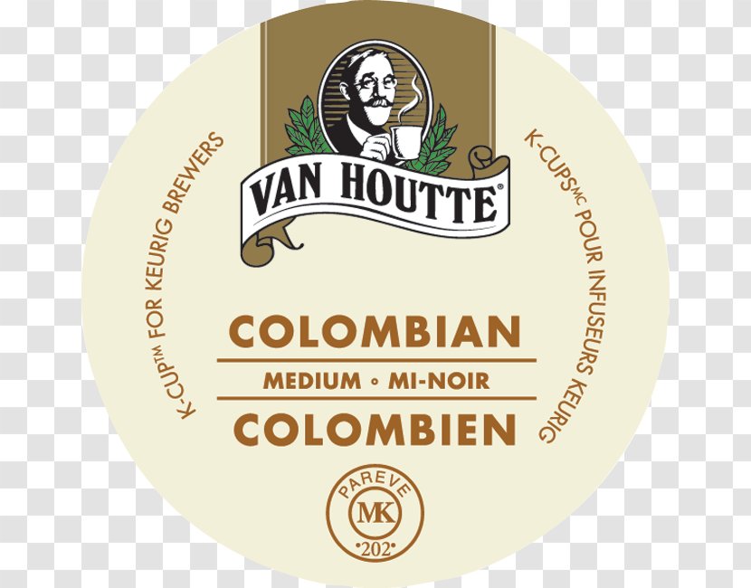 Coffee Van Houtte Font Ingredient Hazelnut - Label Transparent PNG