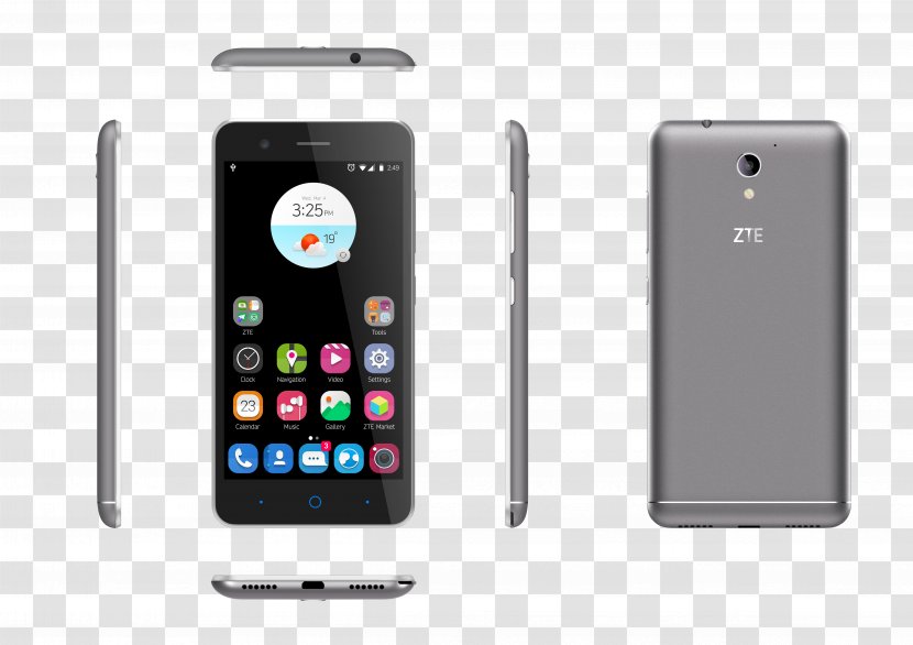 Telephone Smartphone ZTE Blade A512 Black Hardware/Electronic Dual SIM Unlocked Transparent PNG