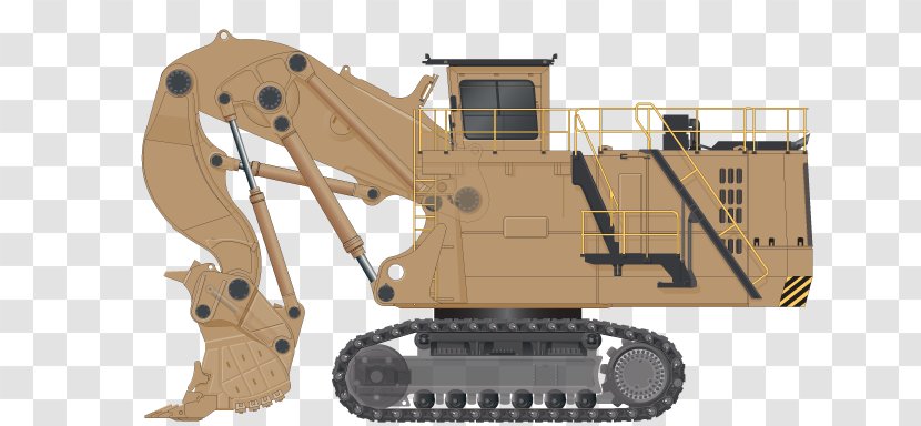 Bucyrus-Erie Caterpillar Inc. RH 400 Shovel Excavator - Inc - Terex Backhoe Transparent PNG