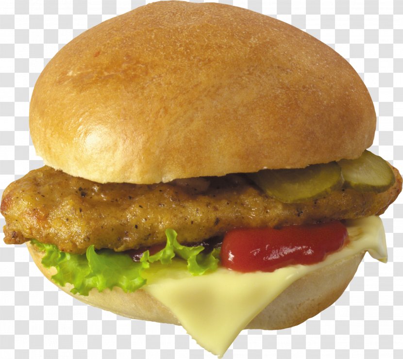 Hamburger Fast Food Hot Dog Breakfast Sandwich Fried Chicken Transparent PNG