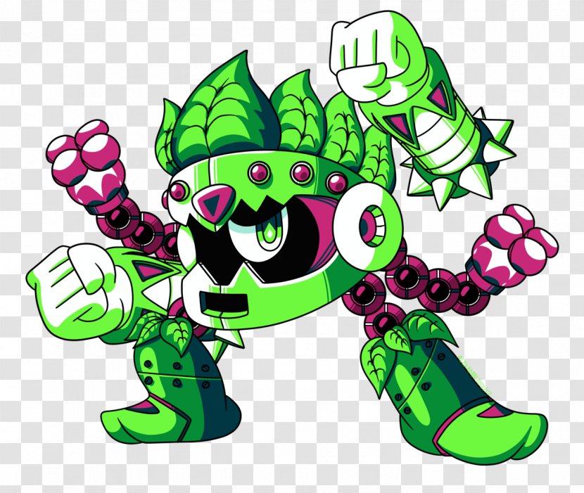 Mega Man 6 11 X Robot Master - Flowering Plant Transparent PNG