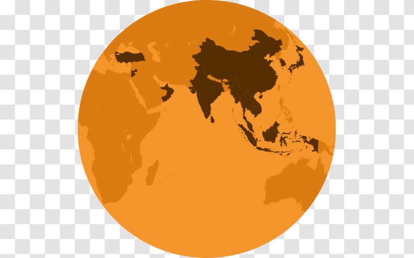 Globe Continent Map Japan - Travel Asia Transparent PNG