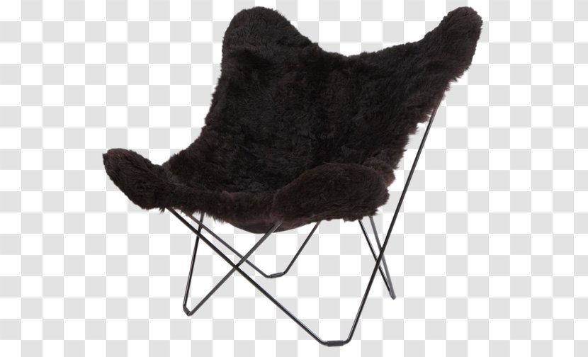 Butterfly Chair Sheepskin Carpet Eames Lounge - Furniture Transparent PNG
