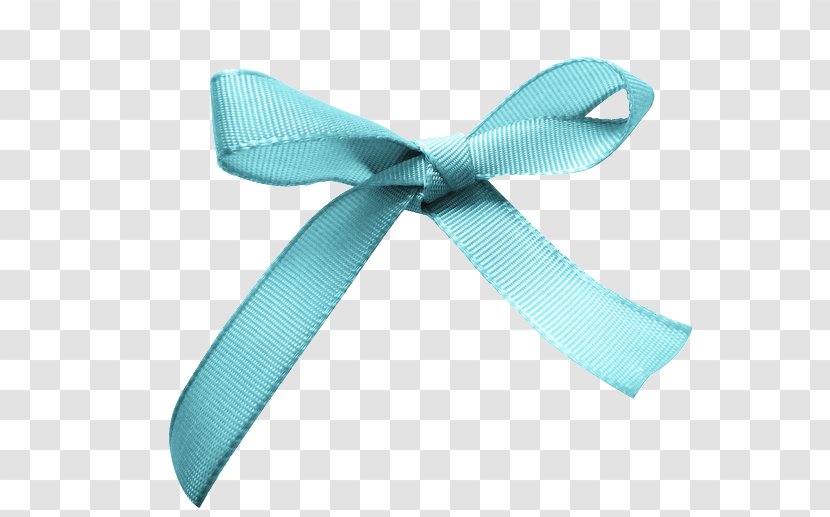 Ribbon Shoelace Knot Blue Shoelaces - Cyan Transparent PNG