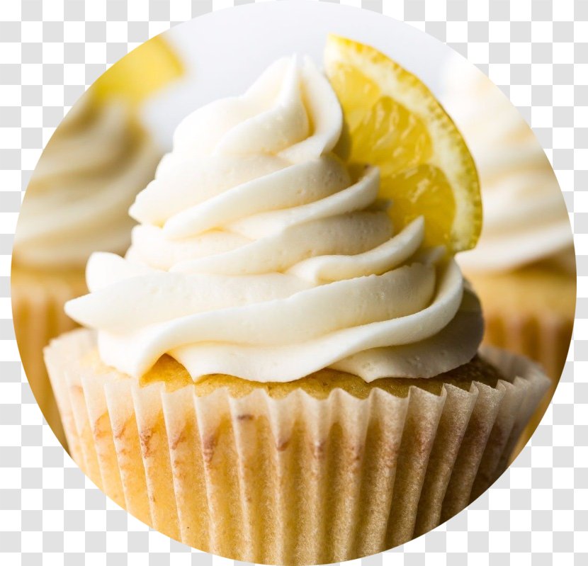 Frosting & Icing Cupcake Muffin Cream Angel Food Cake - Flavor - Lemon Transparent PNG
