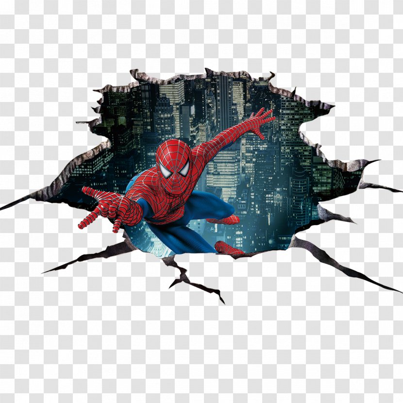 Spider-Man Sticker 3D Computer Graphics - The Starry Night - Design Videos Transparent PNG