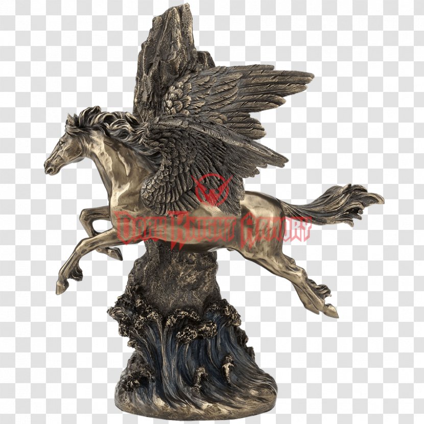Bronze Sculpture Pegasus Statue Figurine - Collectable Transparent PNG