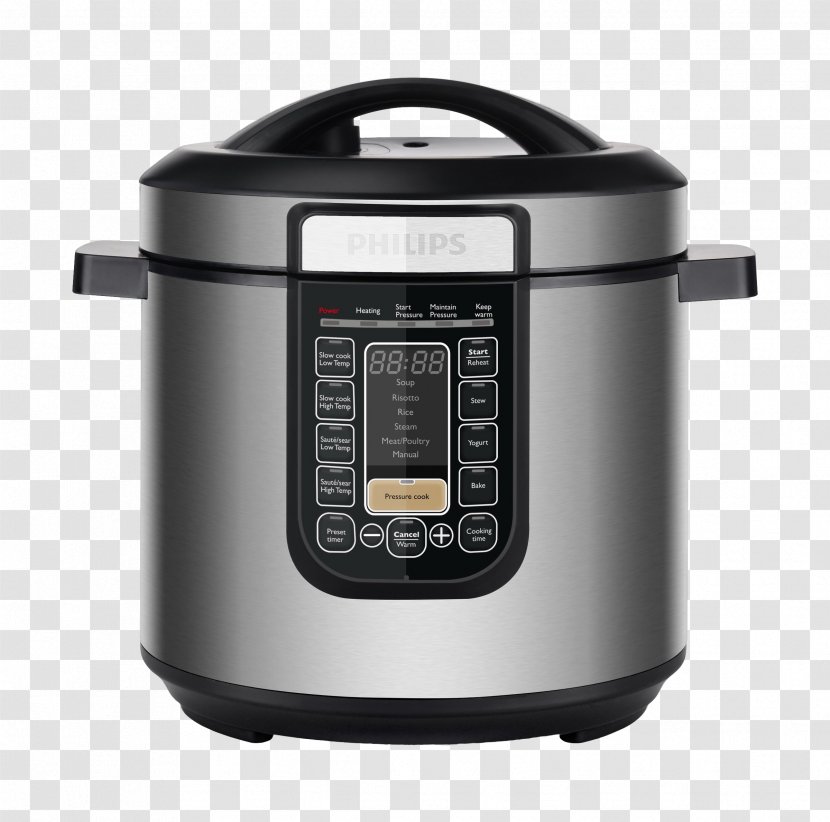 Slow Cookers Pressure Cooking Philips Viva Collection HD2137 All-in-One Cooker Transparent PNG
