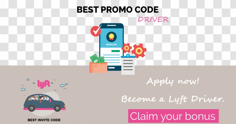 Lyft Promotion Brand Driver Code - Diagram - Promoção Transparent PNG