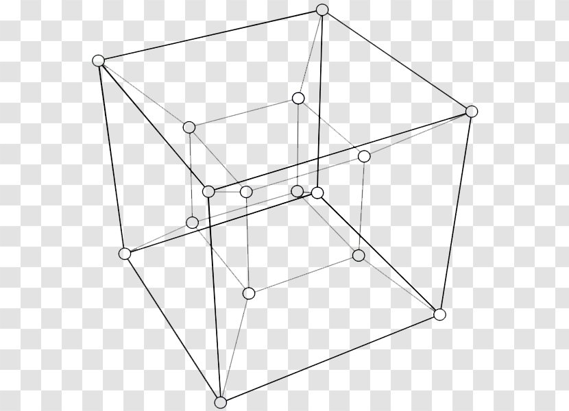 Tesseract Hypercube Four-dimensional Space - Cartoon - Cube Transparent PNG