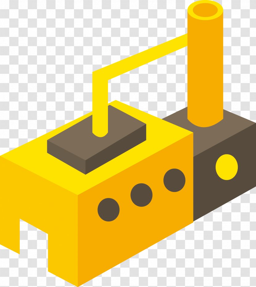 Factory Building Icon - Material - Brick Design Warehouse Transparent PNG