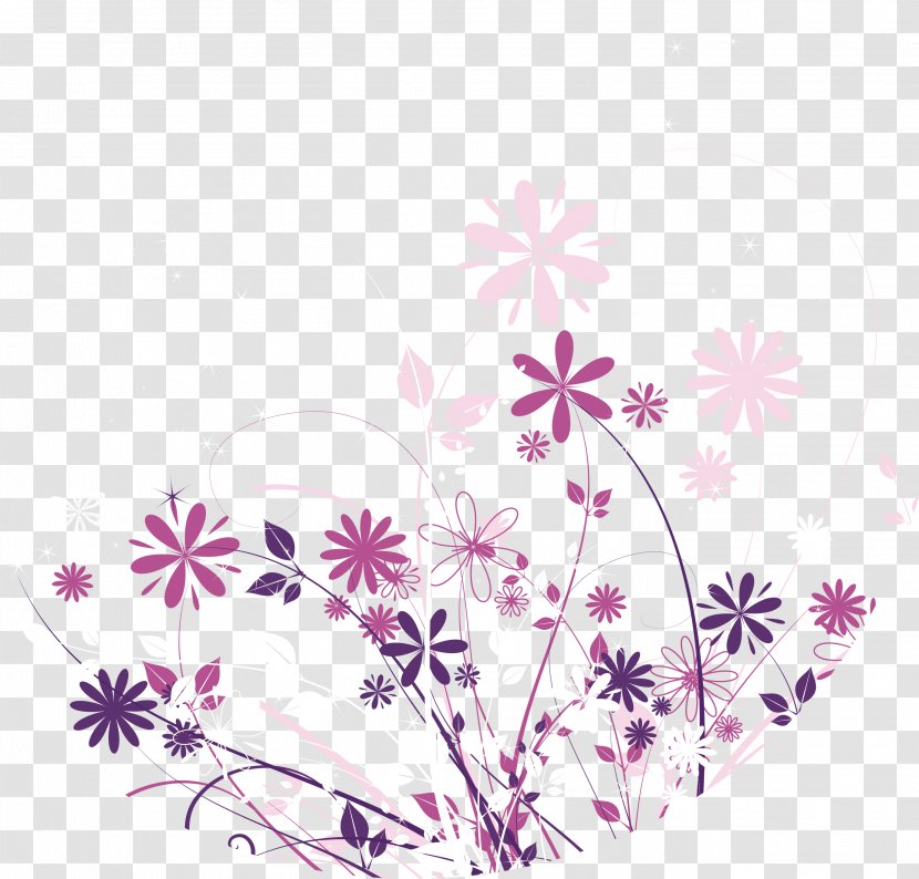 Purple - Graphics Software - Flower Transparent PNG