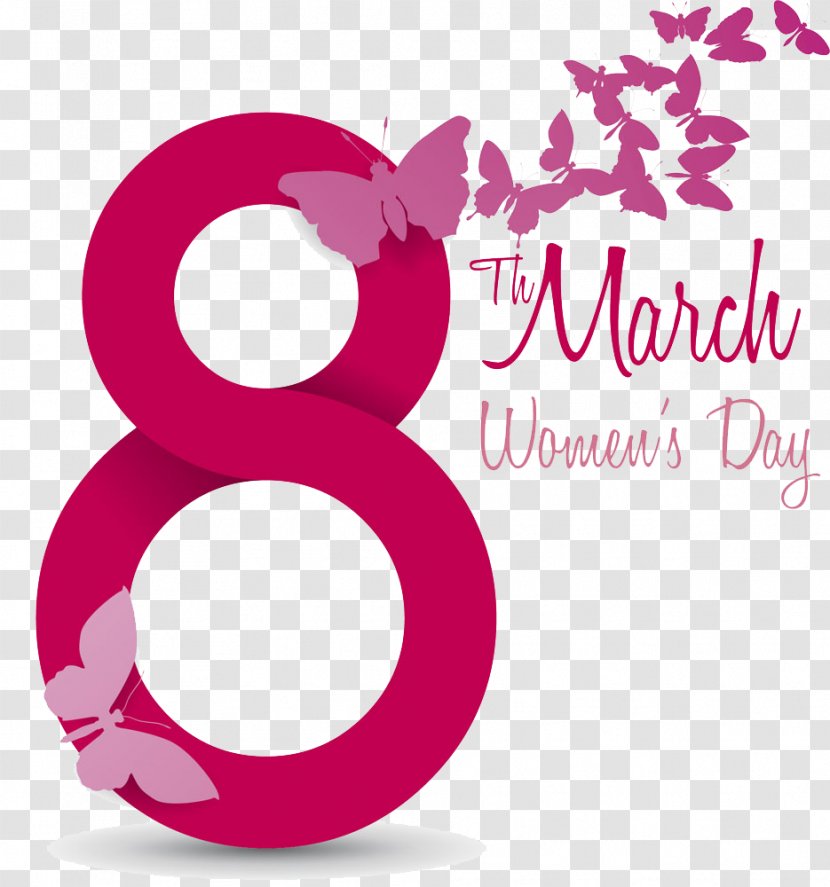 International Women's Day March 8 Clip Art - Text - Digital Picture Transparent PNG