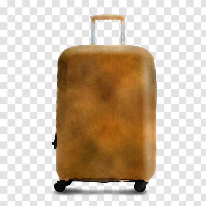 Suitcase Brown Bag Baggage Luggage And Bags - Hand Leather Transparent PNG