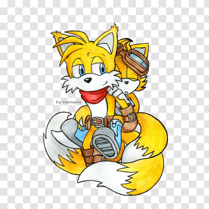 Tails Sonic Chaos Drawing - Character - Vertebrate Transparent PNG