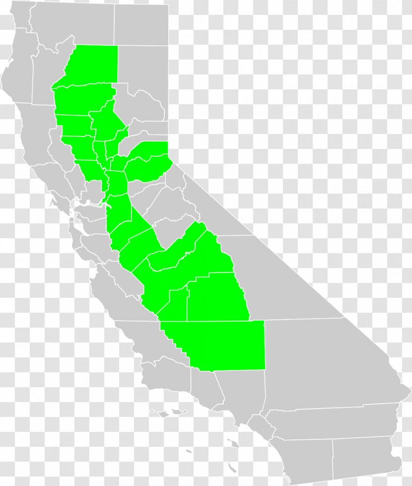 Central Valley Project San Joaquin River Fernando Map - California Transparent PNG