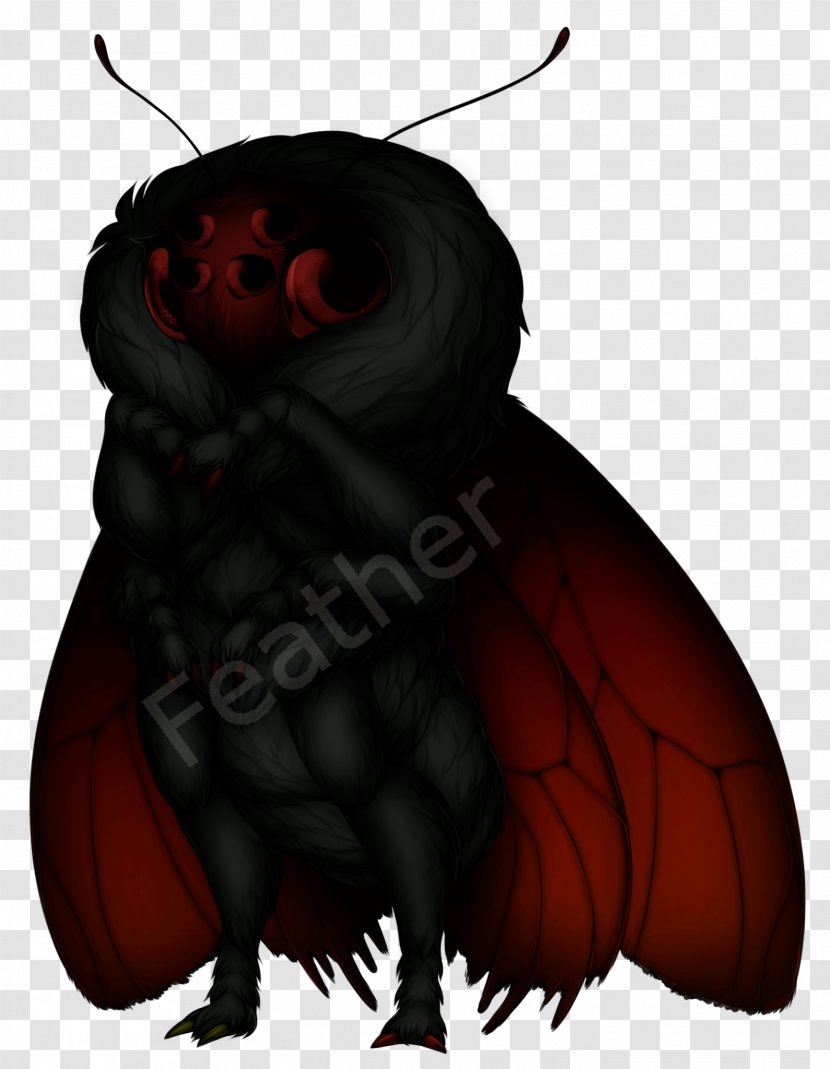 Insect Legendary Creature Pollinator Demon Invertebrate - Mothman Transparent PNG