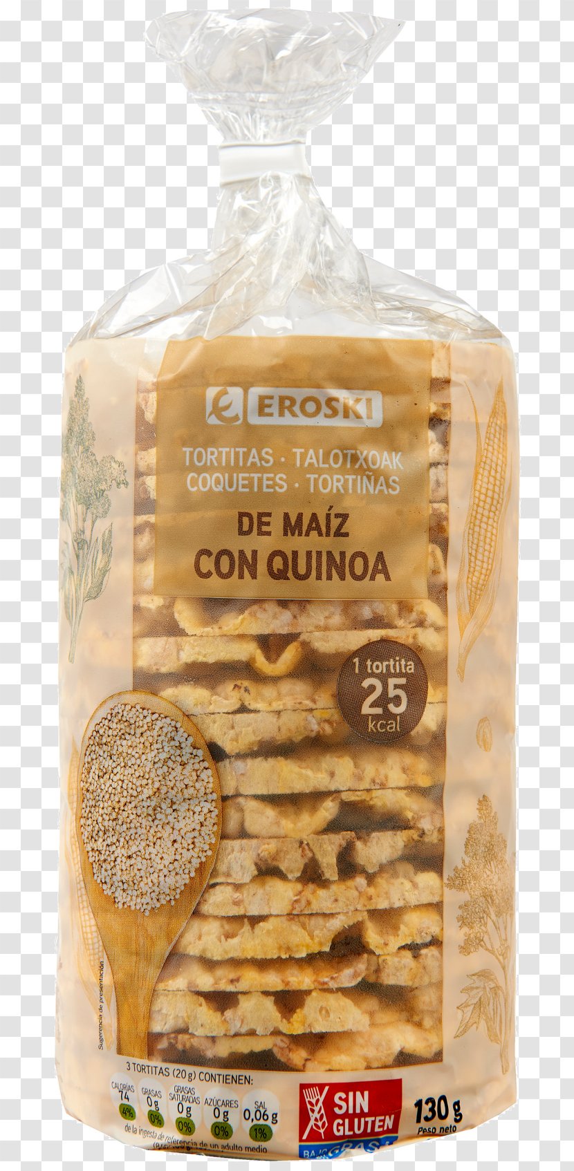Breakfast Cereal Pancake Eroski Snack - Quinoa - Crema De Maiz Transparent PNG