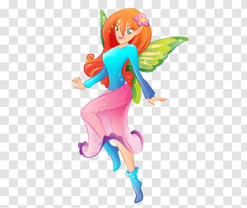 The Fairy With Turquoise Hair Elf Sticker Magic - Figurine Transparent PNG