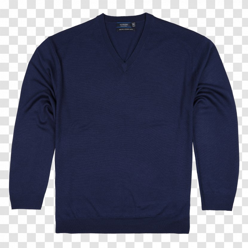 T-shirt Sleeve Hoodie Sweater Amazon.com - Electric Blue - Hooddy Jumper Transparent PNG