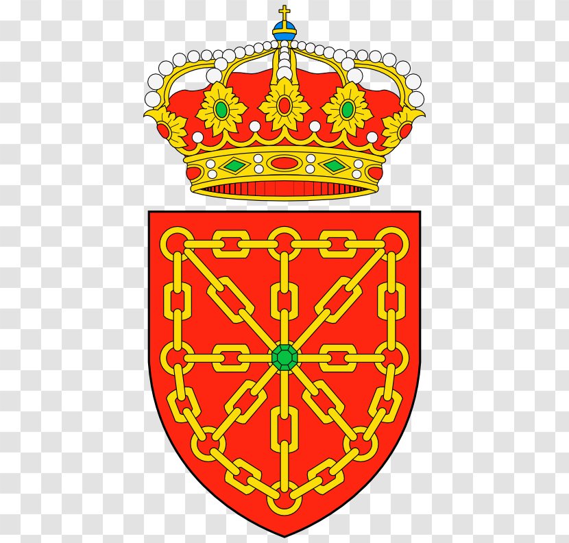 Coat Of Arms Navarre Spain Escutcheon Heraldry - Symmetry - Spanish Royal Crown Transparent PNG