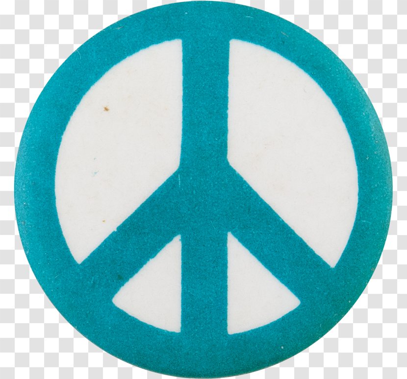 Peace Symbols Turquoise - Teal - Electric Blue Transparent PNG