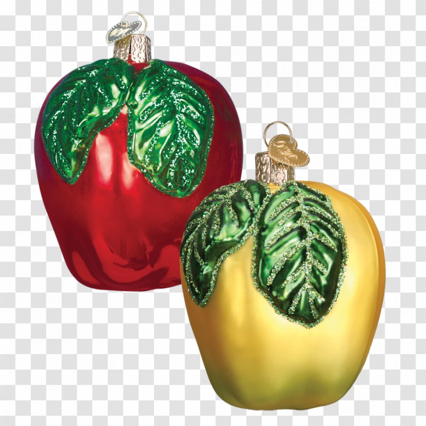 Christmas Ornament Santa Claus Tree Dinner - Apple - Hand-painted 3d Fruits Transparent PNG