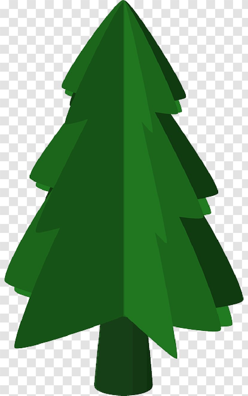 Clip Art Pine Fir Openclipart - Christmas Day - Cartoon Tree Transparent PNG