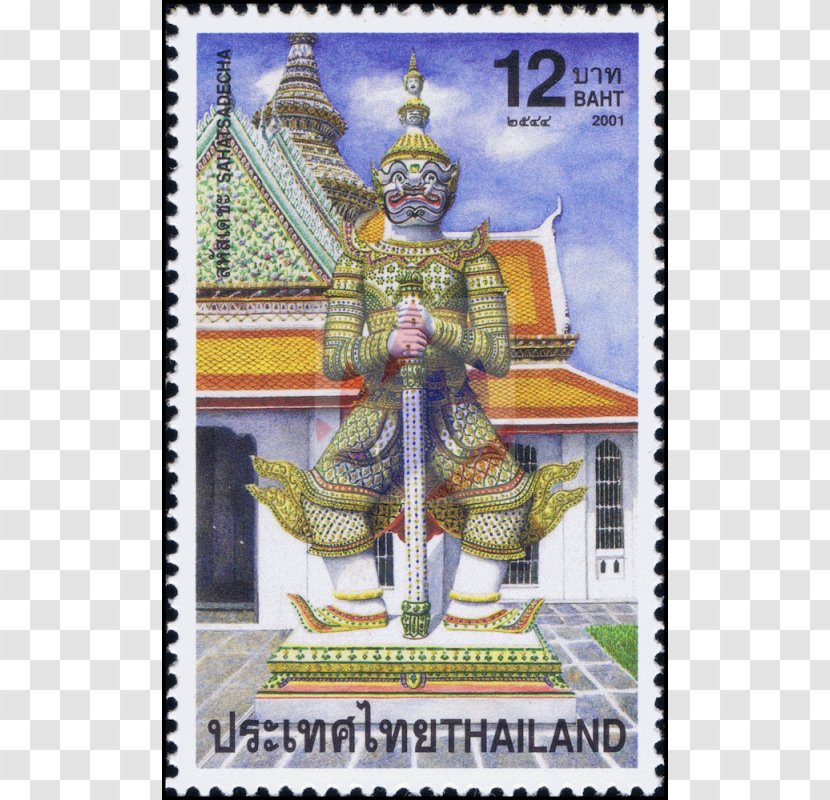 Postage Stamps Poster Mail - Stamp - Thailand Temple Transparent PNG