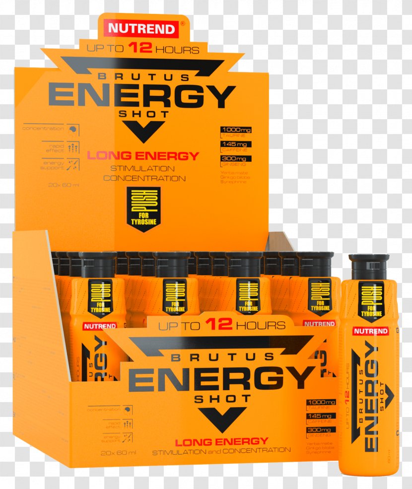 Energy Shot Isostar Nutrend D.S. Nutrition Caffeine - Levocarnitine - Vitamin Transparent PNG