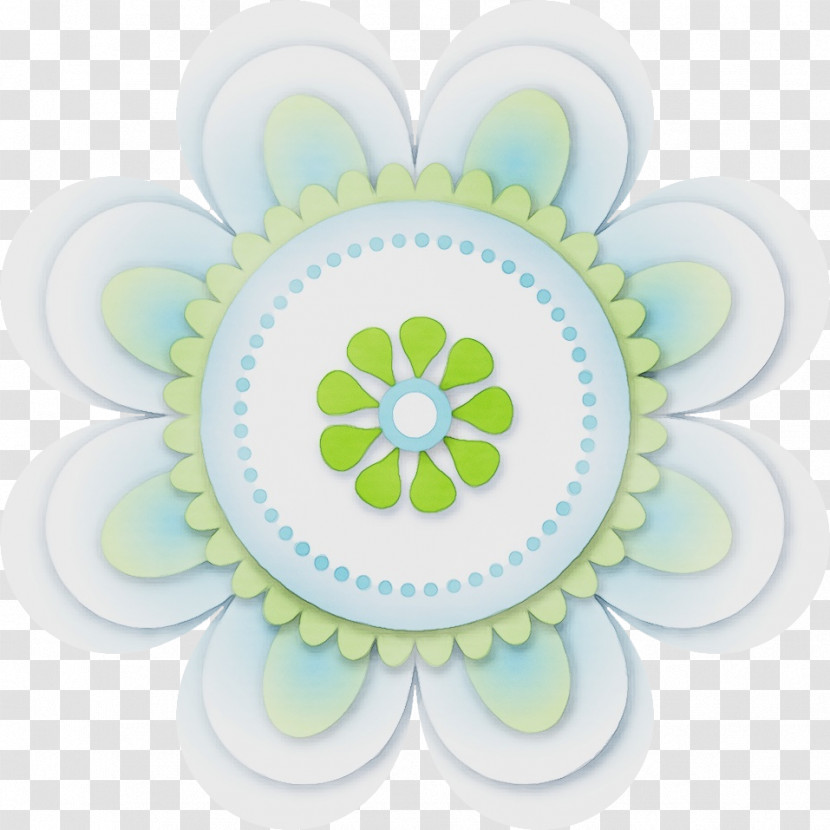 Petal Circle Sticker Pattern Transparent PNG