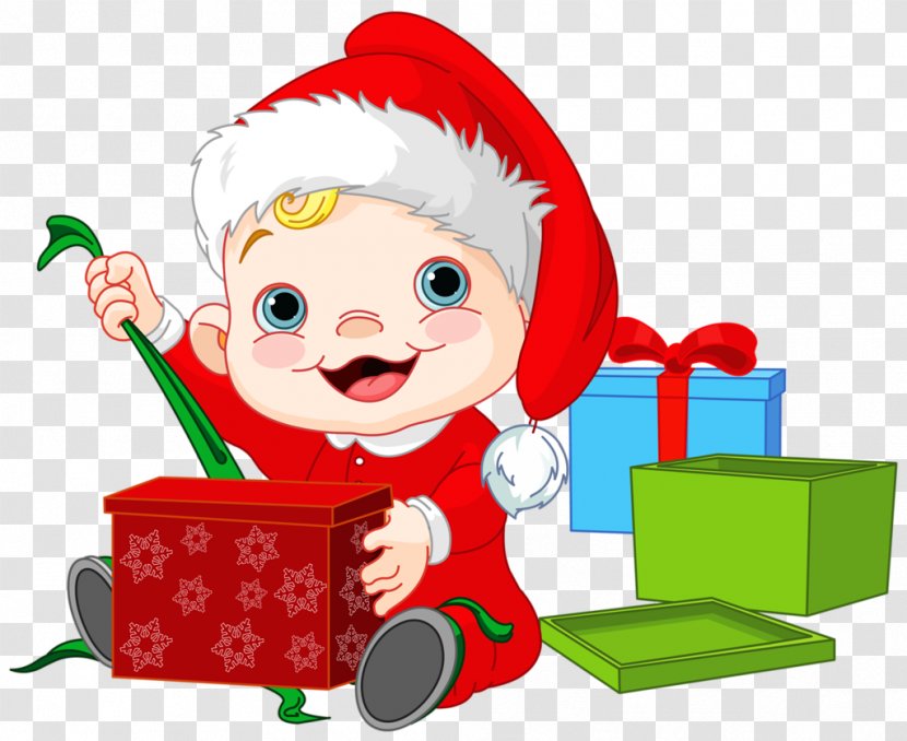 Santa Claus Christmas Infant Gift Clip Art - Elf Transparent PNG
